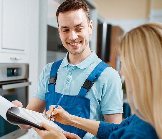 Plumbing Customer Signing